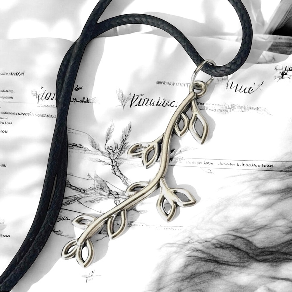 5 For $25💫Silver Branch Wiccan Pendant Necklace